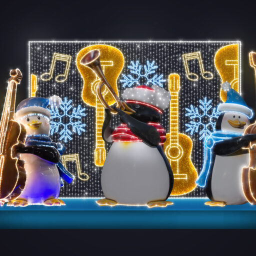 Композиция "Пингвины с инструментами"